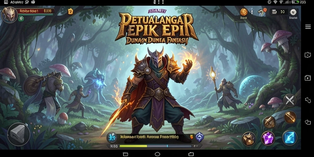 Tampilan screenshot dari gameplay RPG ADAM77 yang menarik dan menegangkan.