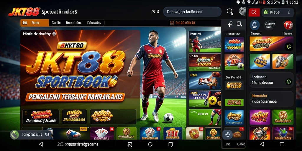 Tampilan menarik dari gameplay Sportsbook di JKT88.