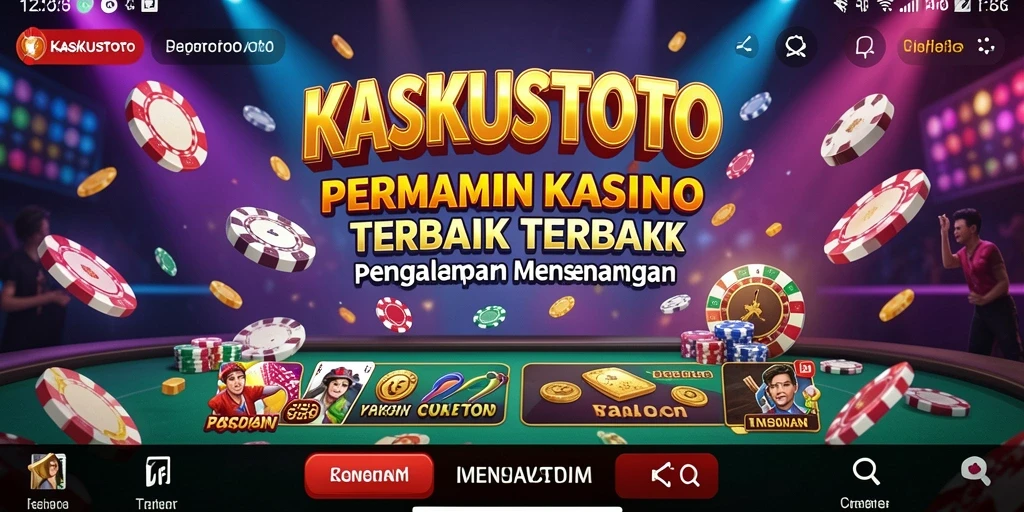 Screenshot utama KASKUSTOTO menampilkan gameplay menarik dari permainan Kasino.