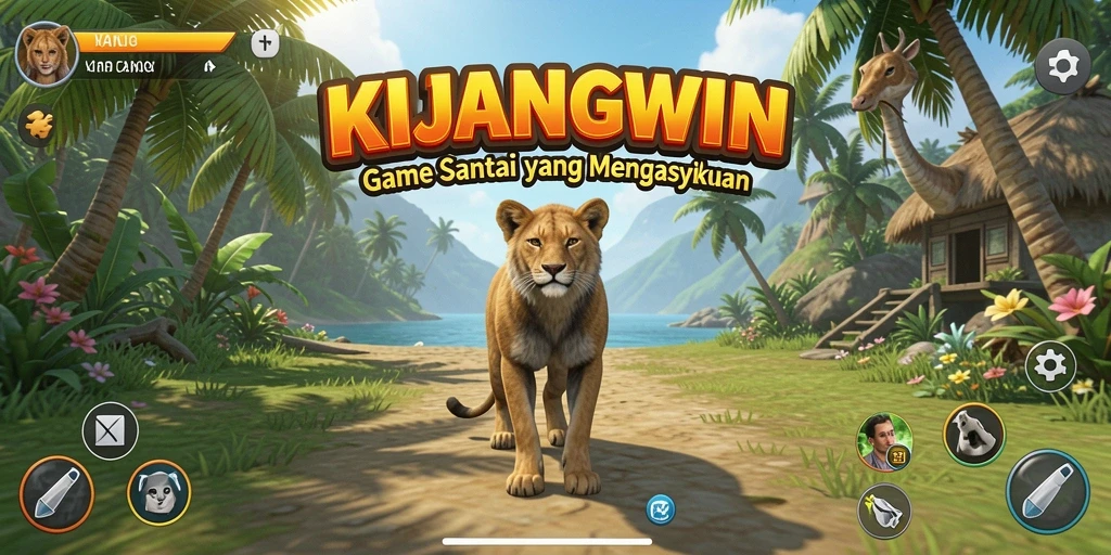 Tampilan gameplay KIJANGWIN yang ceria dan menarik