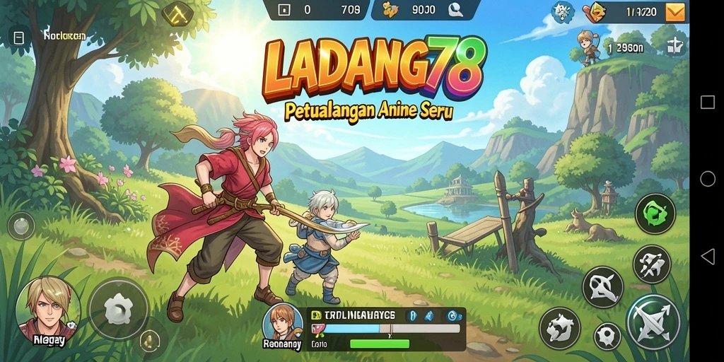 Tampilan gameplay LADANG78 yang penuh warna dan dinamis.