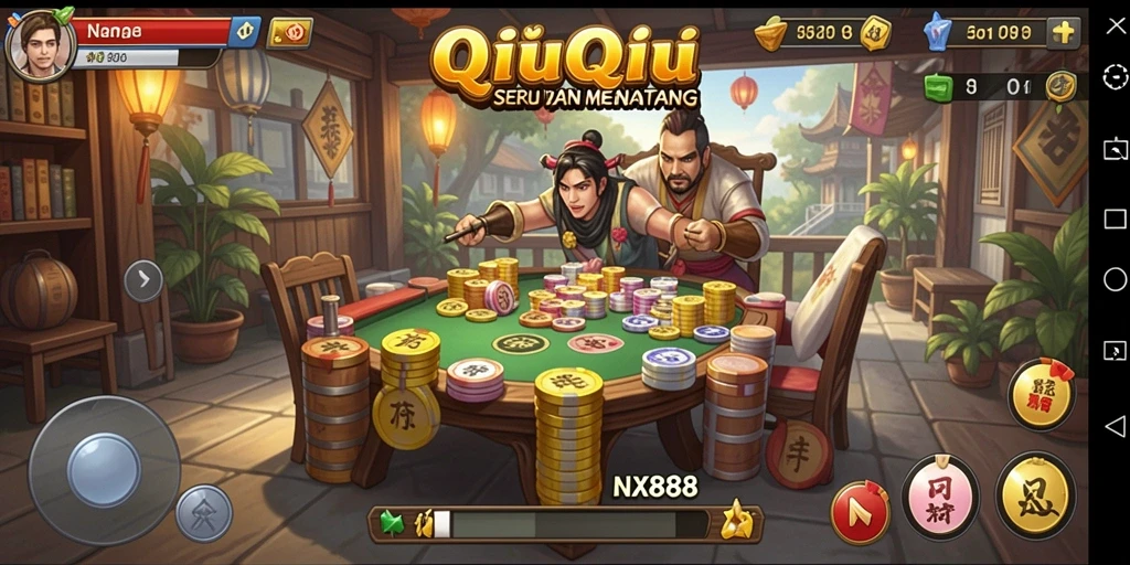 Gameplay seru QiuQiu di NX888 yang menantang.