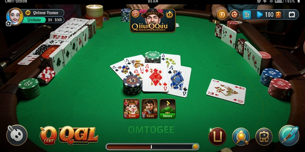 Tampilan menarik dari gameplay QiuQiu di OMTOGEL.